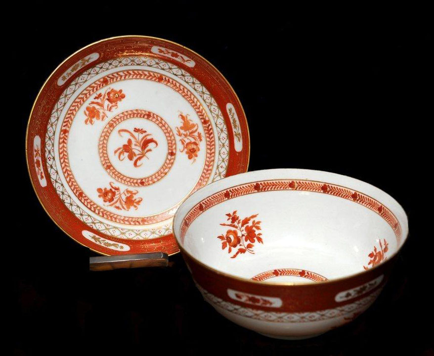 A Pair of Chinese Bowls and Under Plates for t